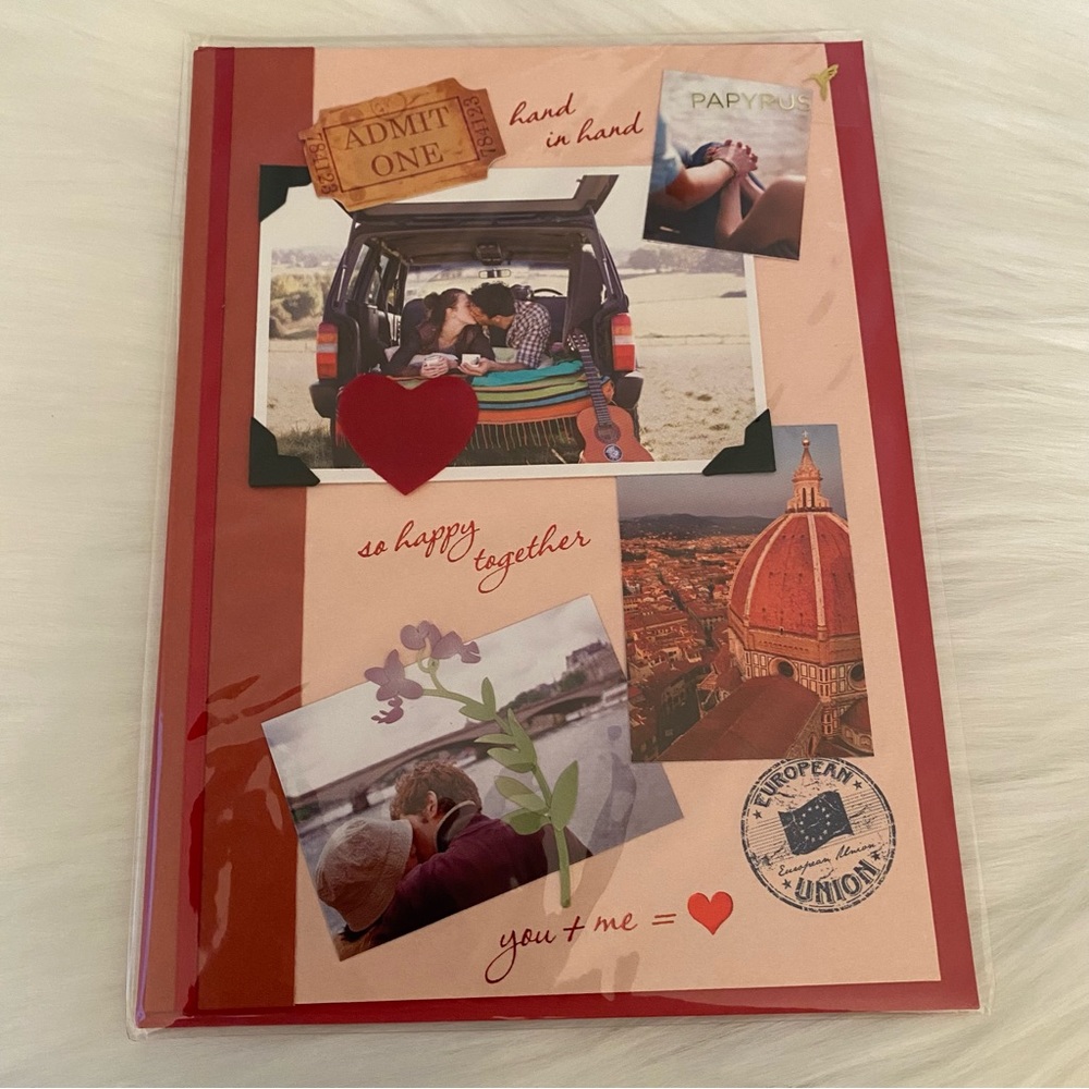3/$15 NWT Happy Valentine’s Day Papyrus Card “Wherever we go, whatever we do,…”